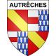 Stickers coat of arms Autrêches adhesive sticker