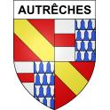 Autrêches 60 ville sticker blason écusson autocollant adhésif