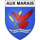 Aux Marais 60 ville sticker blason écusson autocollant adhésif