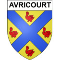 Stickers coat of arms Avricourt adhesive sticker