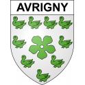 Avrigny 60 ville sticker blason écusson autocollant adhésif