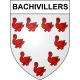 Bachivillers 60 ville sticker blason écusson autocollant adhésif