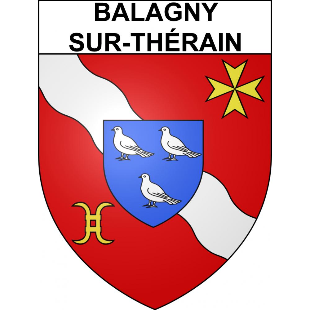 Balagny-sur-Thérain 60 ville sticker blason écusson autocollant adhésif