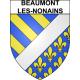 Beaumont-les-Nonains 60 ville sticker blason écusson autocollant adhésif