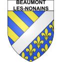 Beaumont-les-Nonains 60 ville sticker blason écusson autocollant adhésif