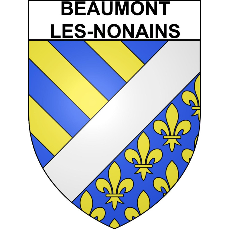 Stickers coat of arms Beaumont-les-Nonains adhesive sticker