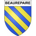 Beaurepaire 60 ville sticker blason écusson autocollant adhésif