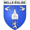 Belle-Église 60 ville sticker blason écusson autocollant adhésif