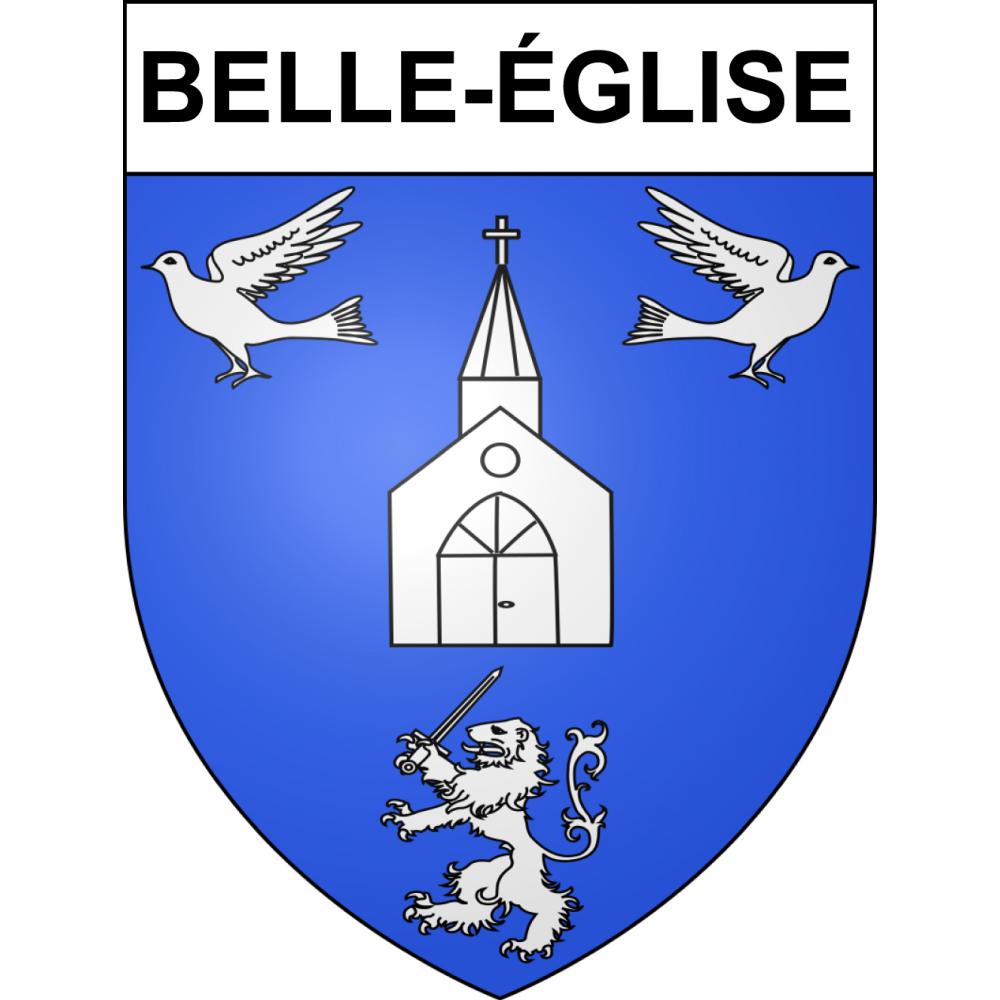 Stickers coat of arms Belle-Église adhesive sticker