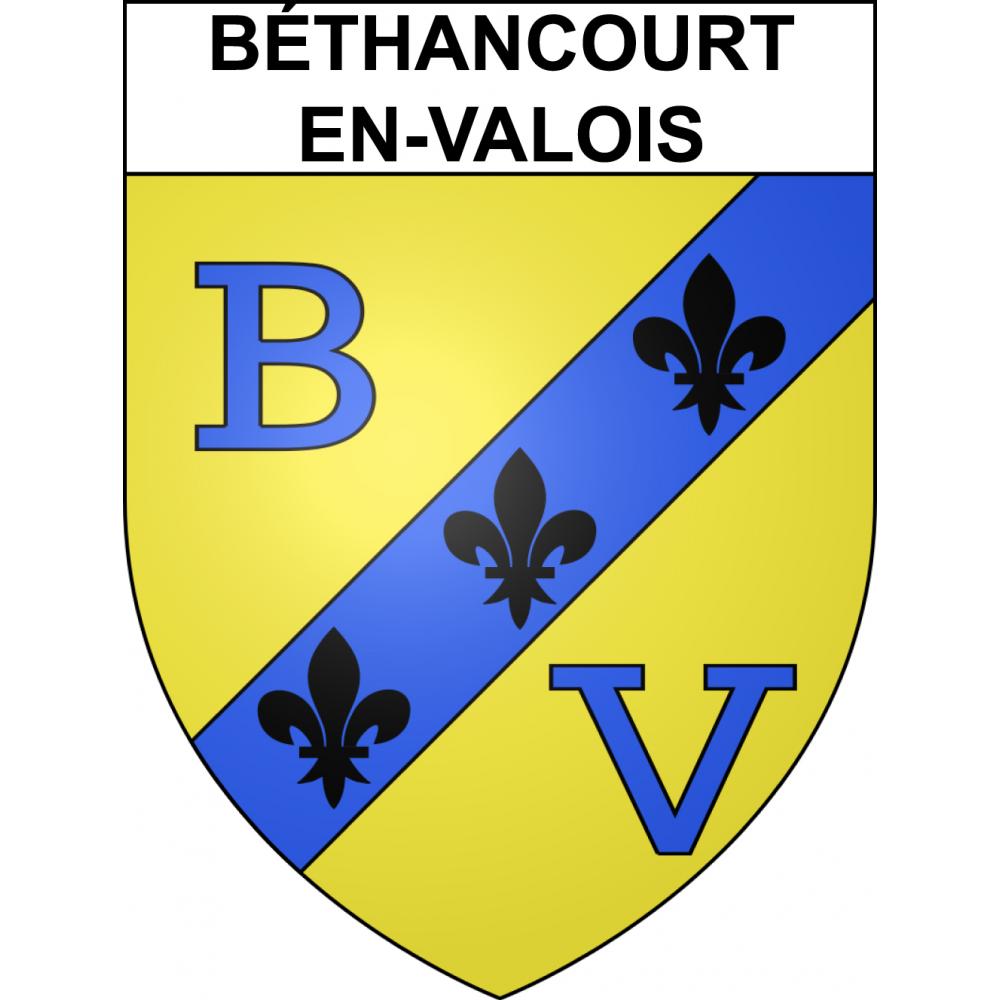 Béthancourt-en-Valois 60 ville sticker blason écusson autocollant adhésif
