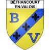 Pegatinas escudo de armas de Béthancourt-en-Valois adhesivo de la etiqueta engomada