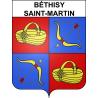 Pegatinas escudo de armas de Béthisy-Saint-Martin adhesivo de la etiqueta engomada