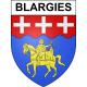 Pegatinas escudo de armas de Blargies adhesivo de la etiqueta engomada