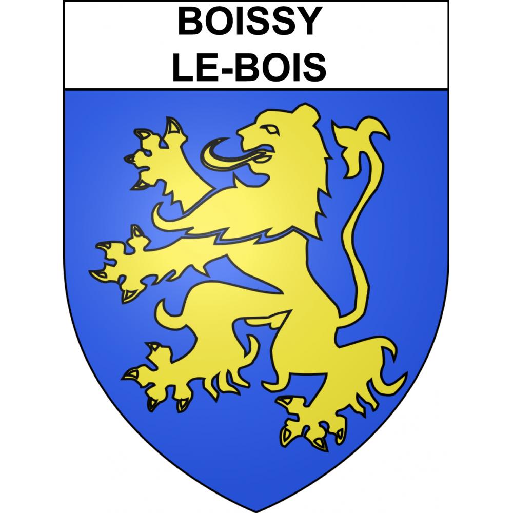 Boissy-le-Bois 60 ville sticker blason écusson autocollant adhésif
