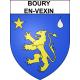 Boury-en-Vexin 60 ville sticker blason écusson autocollant adhésif