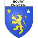 Stickers coat of arms Boury-en-Vexin adhesive sticker