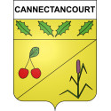 Pegatinas escudo de armas de Cannectancourt adhesivo de la etiqueta engomada