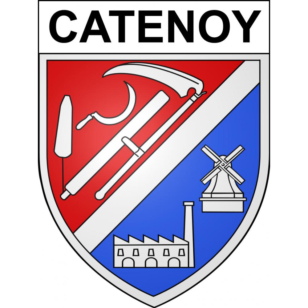 Catenoy 60 ville sticker blason écusson autocollant adhésif