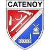 Pegatinas escudo de armas de Catenoy adhesivo de la etiqueta engomada