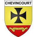 Chevincourt 60 ville sticker blason écusson autocollant adhésif