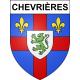 Chevrières 60 ville sticker blason écusson autocollant adhésif