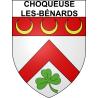 Choqueuse-les-Bénards 60 ville sticker blason écusson autocollant adhésif