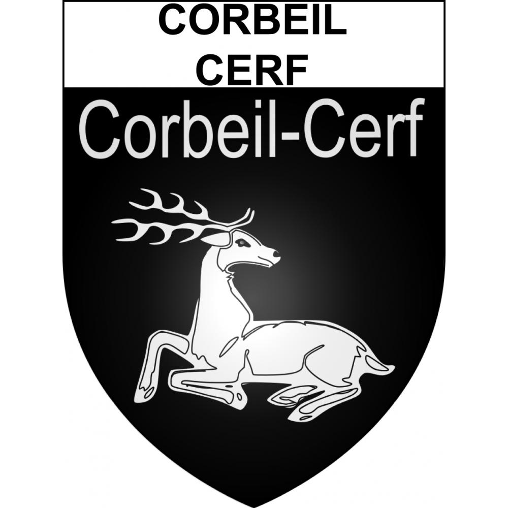 Corbeil-Cerf 60 ville sticker blason écusson autocollant adhésif
