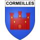 Cormeilles 60 ville sticker blason écusson autocollant adhésif