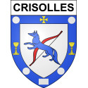 Crisolles 60 ville sticker blason écusson autocollant adhésif