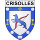 Stickers coat of arms Crisolles adhesive sticker