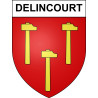 Delincourt 60 ville sticker blason écusson autocollant adhésif