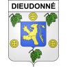 Dieudonné 60 ville sticker blason écusson autocollant adhésif