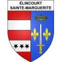 Élincourt-Sainte-Marguerite 60 ville sticker blason écusson autocollant adhésif