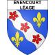 Énencourt-Léage Sticker wappen, gelsenkirchen, augsburg, klebender aufkleber