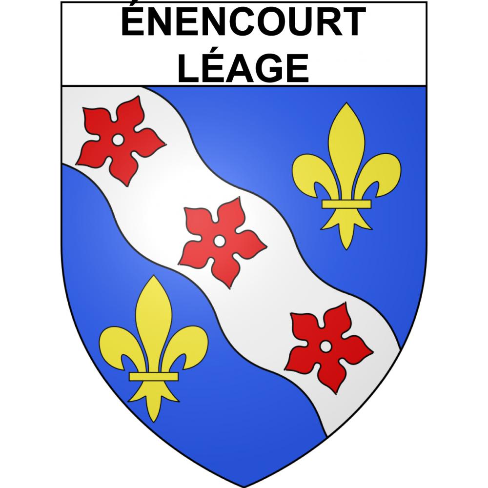 Stickers coat of arms Énencourt-Léage adhesive sticker