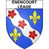 Pegatinas escudo de armas de Énencourt-Léage adhesivo de la etiqueta engomada