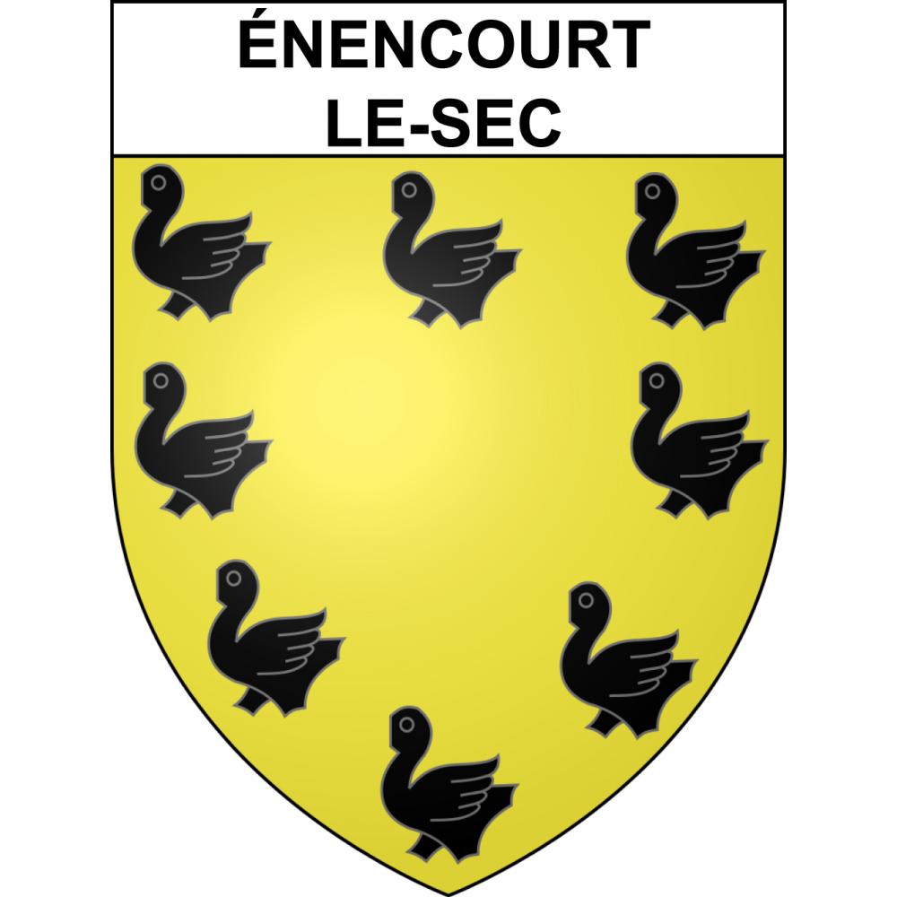 Stickers coat of arms Énencourt-le-Sec adhesive sticker