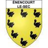 Pegatinas escudo de armas de Énencourt-le-Sec adhesivo de la etiqueta engomada