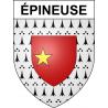 Épineuse 60 ville sticker blason écusson autocollant adhésif