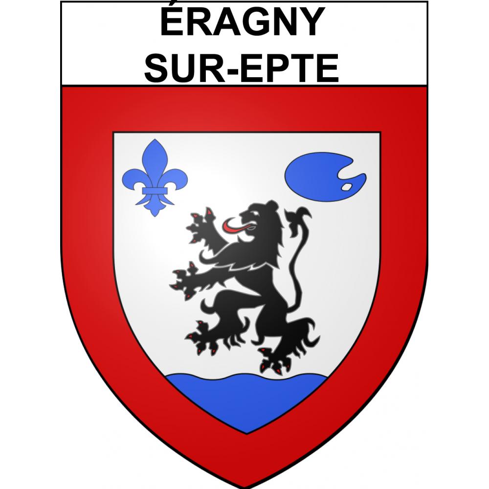 Pegatinas escudo de armas de Éragny-sur-Epte adhesivo de la etiqueta engomada