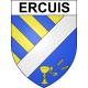 Ercuis 60 ville sticker blason écusson autocollant adhésif