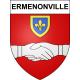 Ermenonville 60 ville sticker blason écusson autocollant adhésif