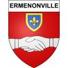 Pegatinas escudo de armas de Ermenonville adhesivo de la etiqueta engomada