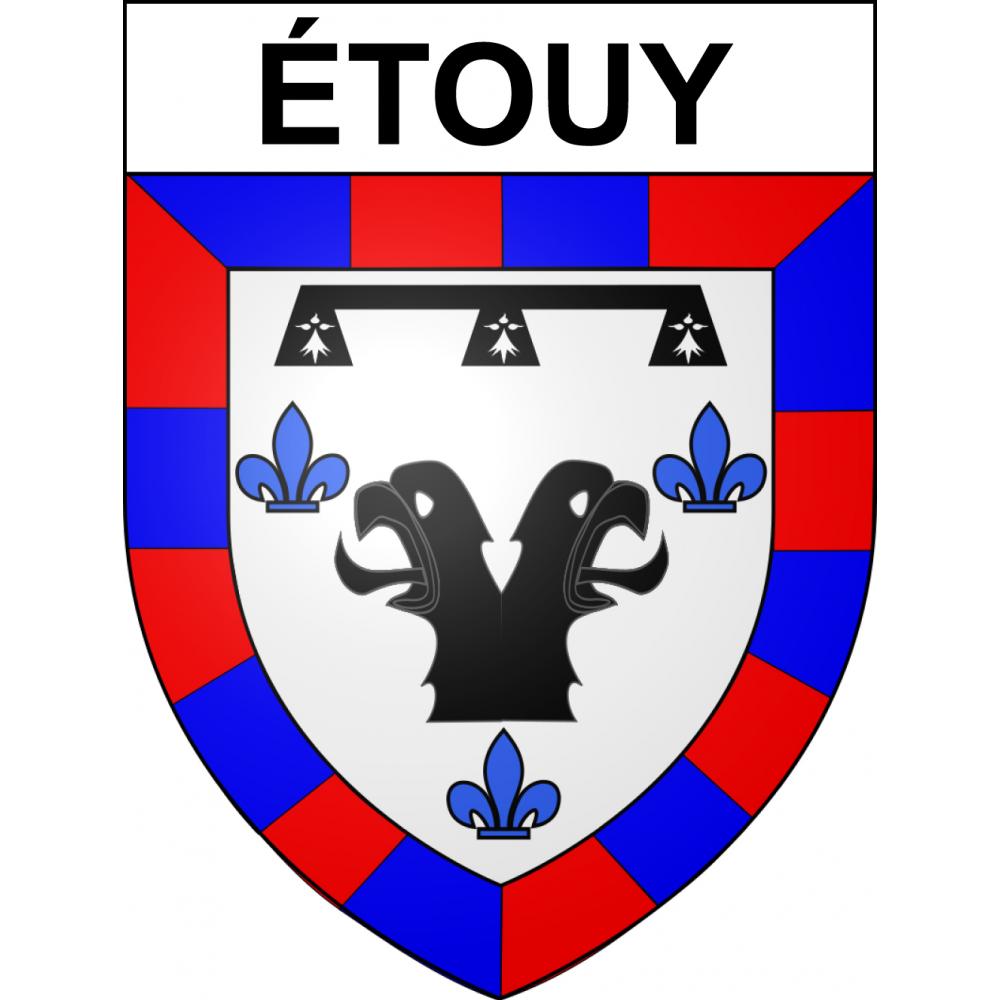 Stickers coat of arms Étouy adhesive sticker