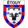 Stickers coat of arms Étouy adhesive sticker