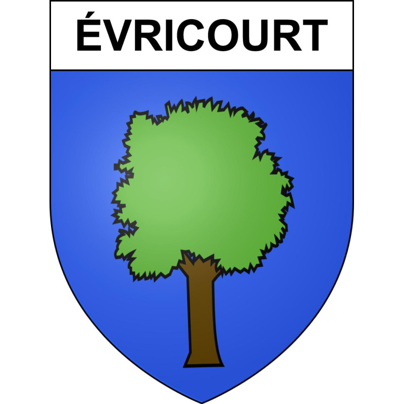 Stickers coat of arms Évricourt adhesive sticker