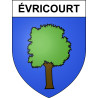 Évricourt Sticker wappen, gelsenkirchen, augsburg, klebender aufkleber