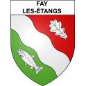 Fay-les-Étangs 60 ville sticker blason écusson autocollant adhésif