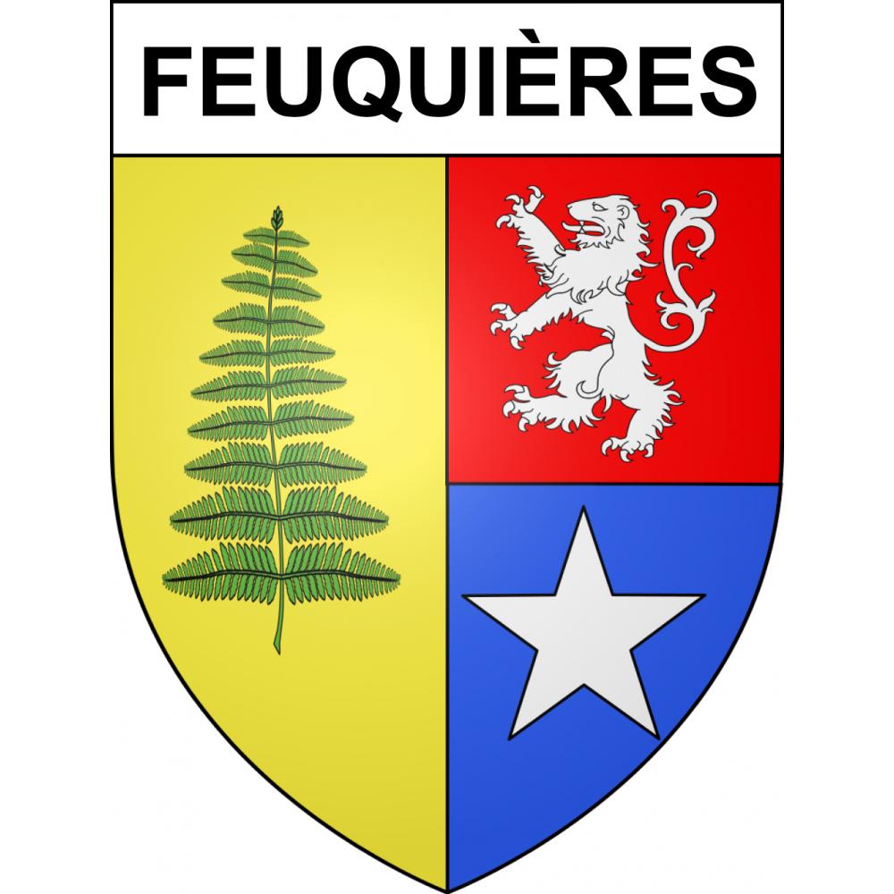 Feuquières Sticker wappen, gelsenkirchen, augsburg, klebender aufkleber