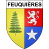 Stickers coat of arms Feuquières adhesive sticker